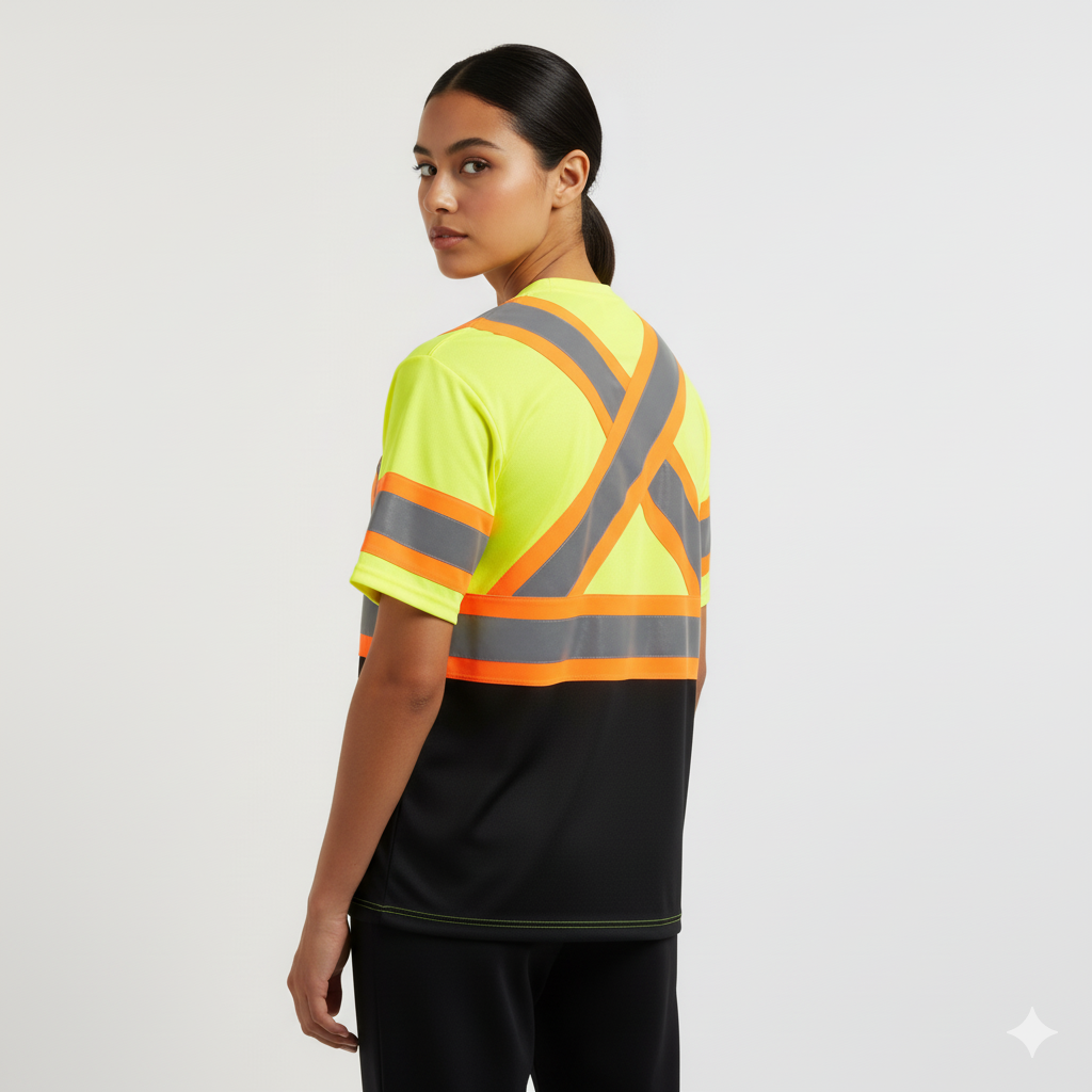 Safety First Outfitters Long-Sleeve Hoodie Shirt ( Neon Orange + Black and Neon Yellow + Black)