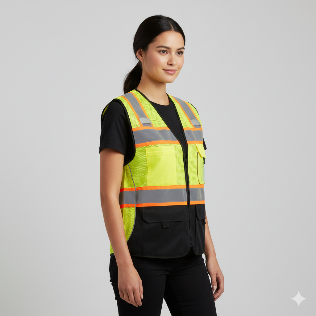 Safety First Outfitters Hi-Vis Safety Vest ( Yellow and Orange )