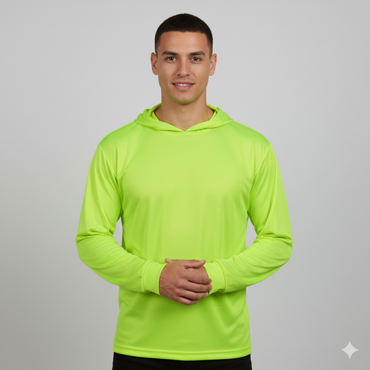 Safety First Outfitters Long-Sleeve Hi-Vis Shirt ( Neon Orange and Neon Yellow )