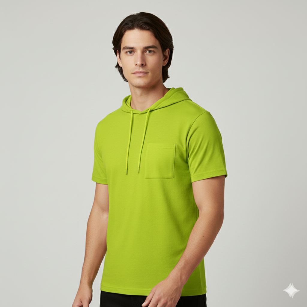 Safety First Outfitters Short-Sleeve Hoodie Shirt ( Neon Orange and Neon Yellow )