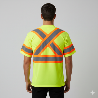 Safety First Outfitters Long-Sleeve Hoodie Shirt ( Neon Orange + Black and Neon Yellow + Black)