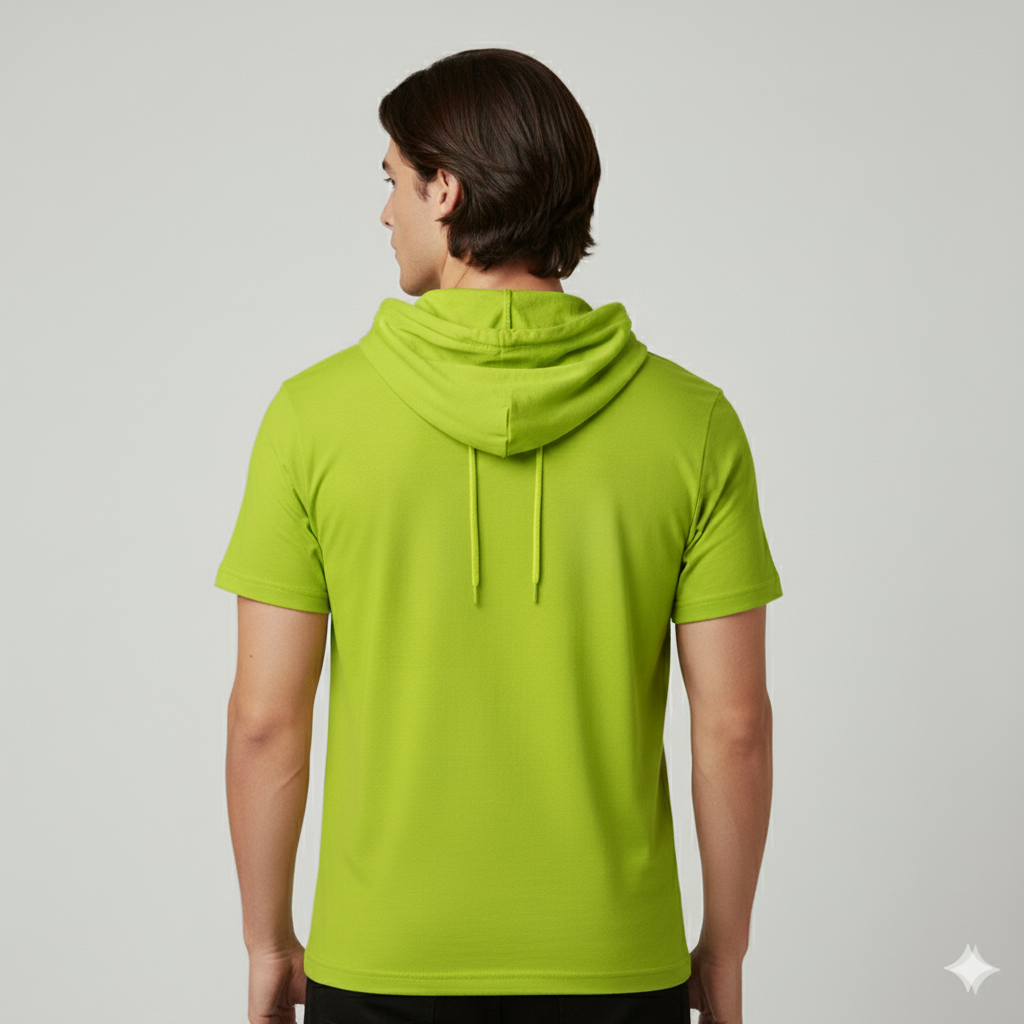 Safety First Outfitters Short-Sleeve Hoodie Shirt ( Neon Orange and Neon Yellow )
