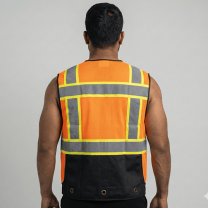 Safety First Outfitters Hi-Vis Safety Vest ( Yellow and Orange )