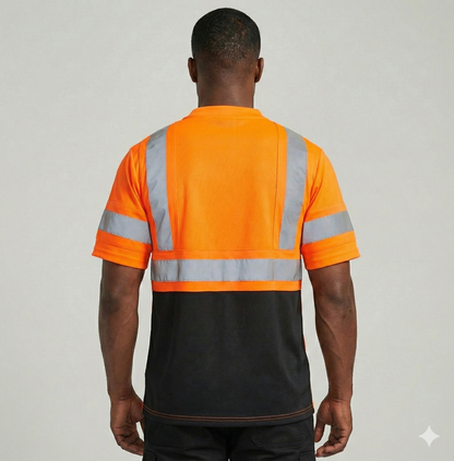 Safety First Outfitters Long-Sleeve Hoodie Shirt ( Neon Orange + Black and Neon Yellow + Black)