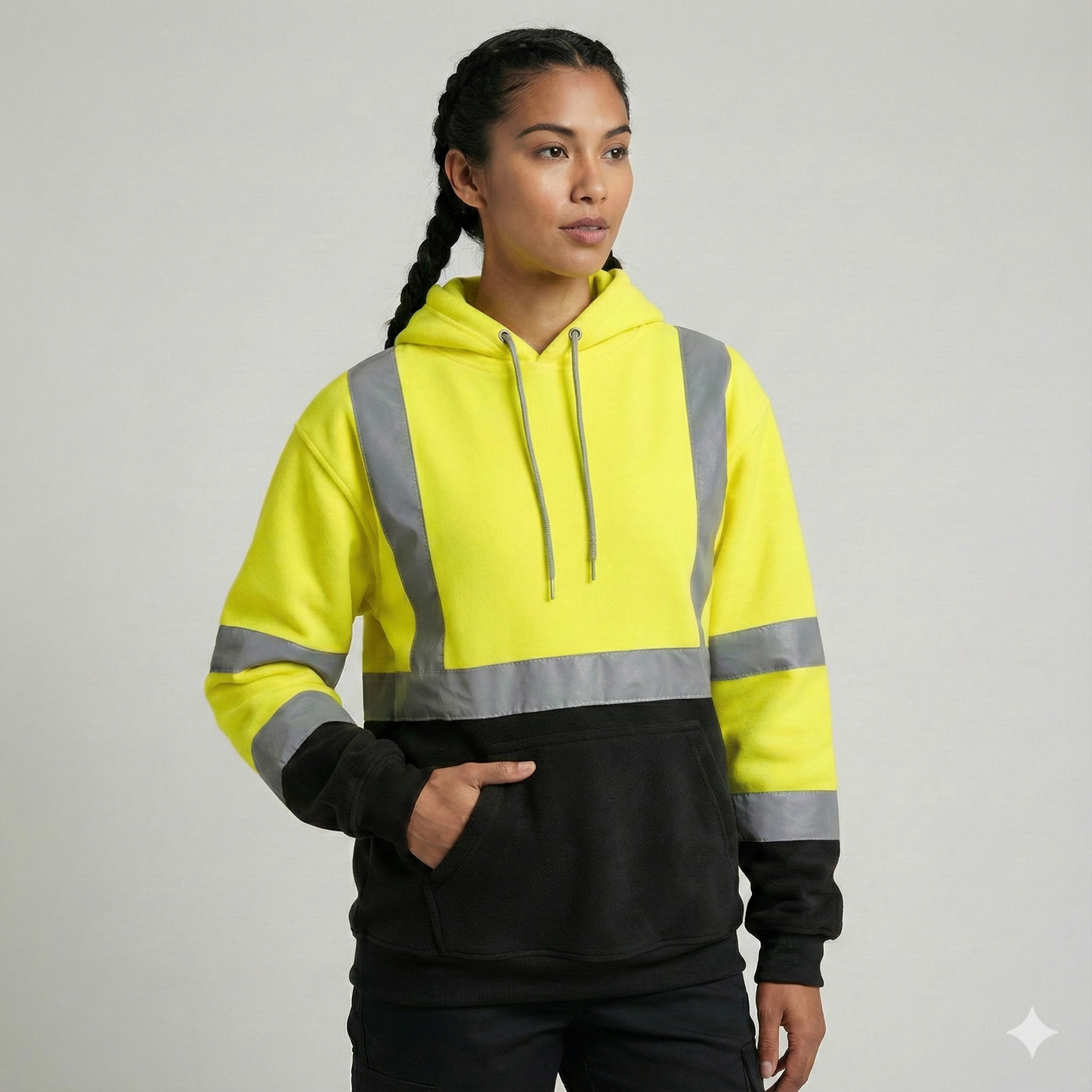 Class 3 Pullover Fleece Sweatshirt With Black Bottom