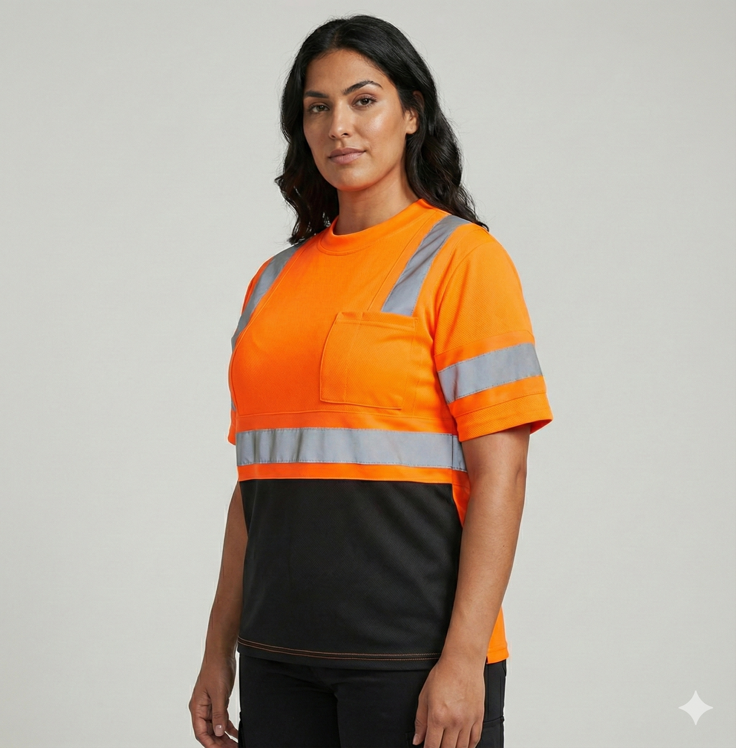 Safety First Outfitters Long-Sleeve Hoodie Shirt ( Neon Orange + Black and Neon Yellow + Black)