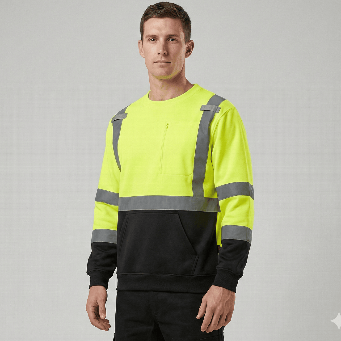 Class 3 Crewneck Sweatshirt With Black Bottom